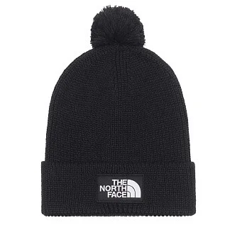Шапка The North Face TNF Logo Box Pom Beanie TNF Black