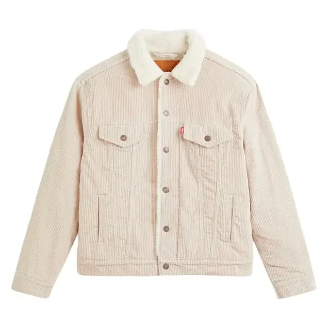 Куртка джинсовая женская Levi's Ex-Boyfriend Sherpa Trucker Jacket Pebble Cement