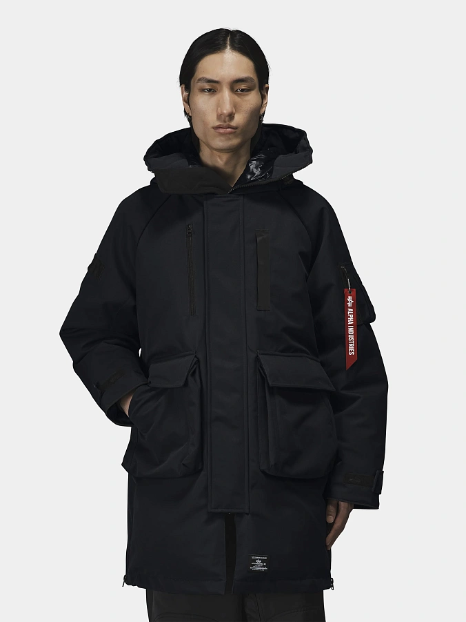 Мужской пуховик Alpha Industries Sergeant Puffer Parka Black
